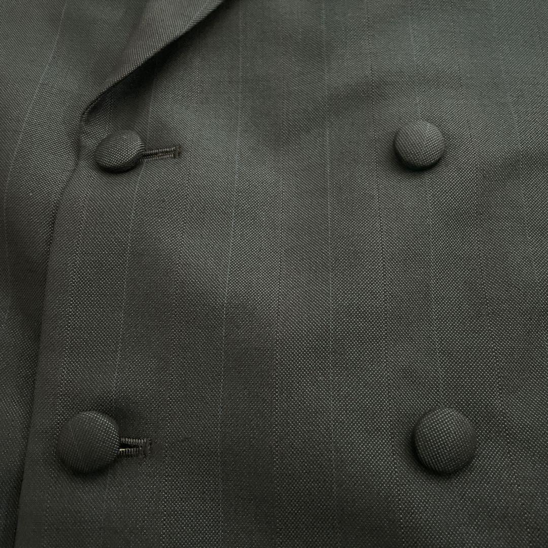 極上 シルク混 ダブルブレストスーツ × Saint Laurentネクタイ