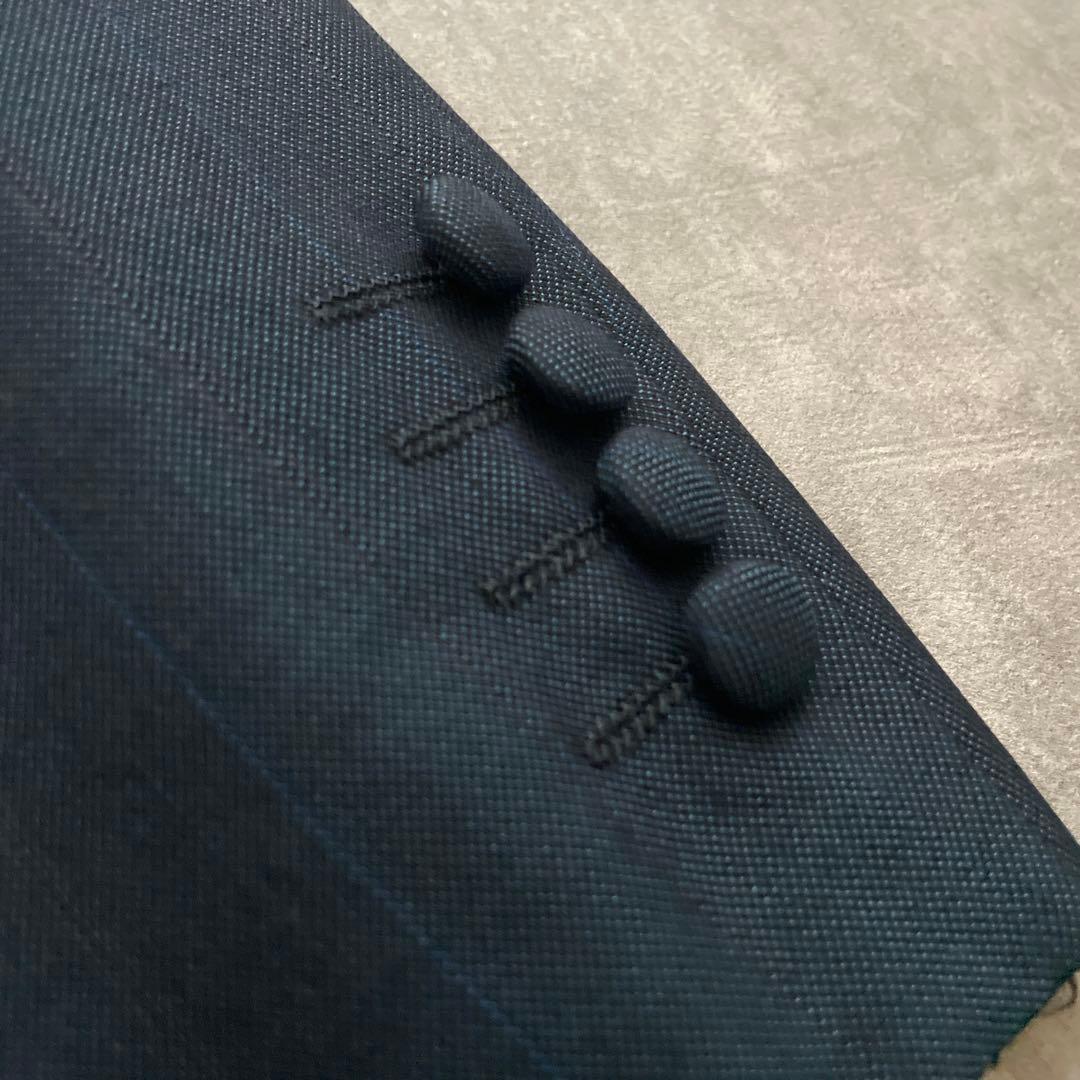 極上 シルク混 ダブルブレストスーツ × Saint Laurentネクタイ