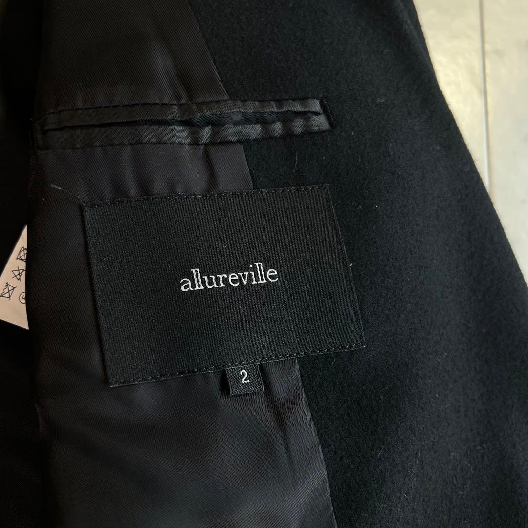 アルアバイル 金釦 テーラードジャケット シングルブレスト 黒 サイズ2