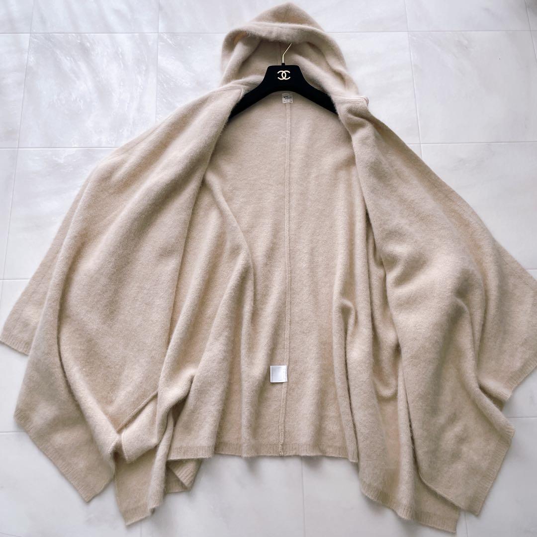 美品✨ロンハーマン ラクーンファー ポンチョ ケープ コート フード ベージュ