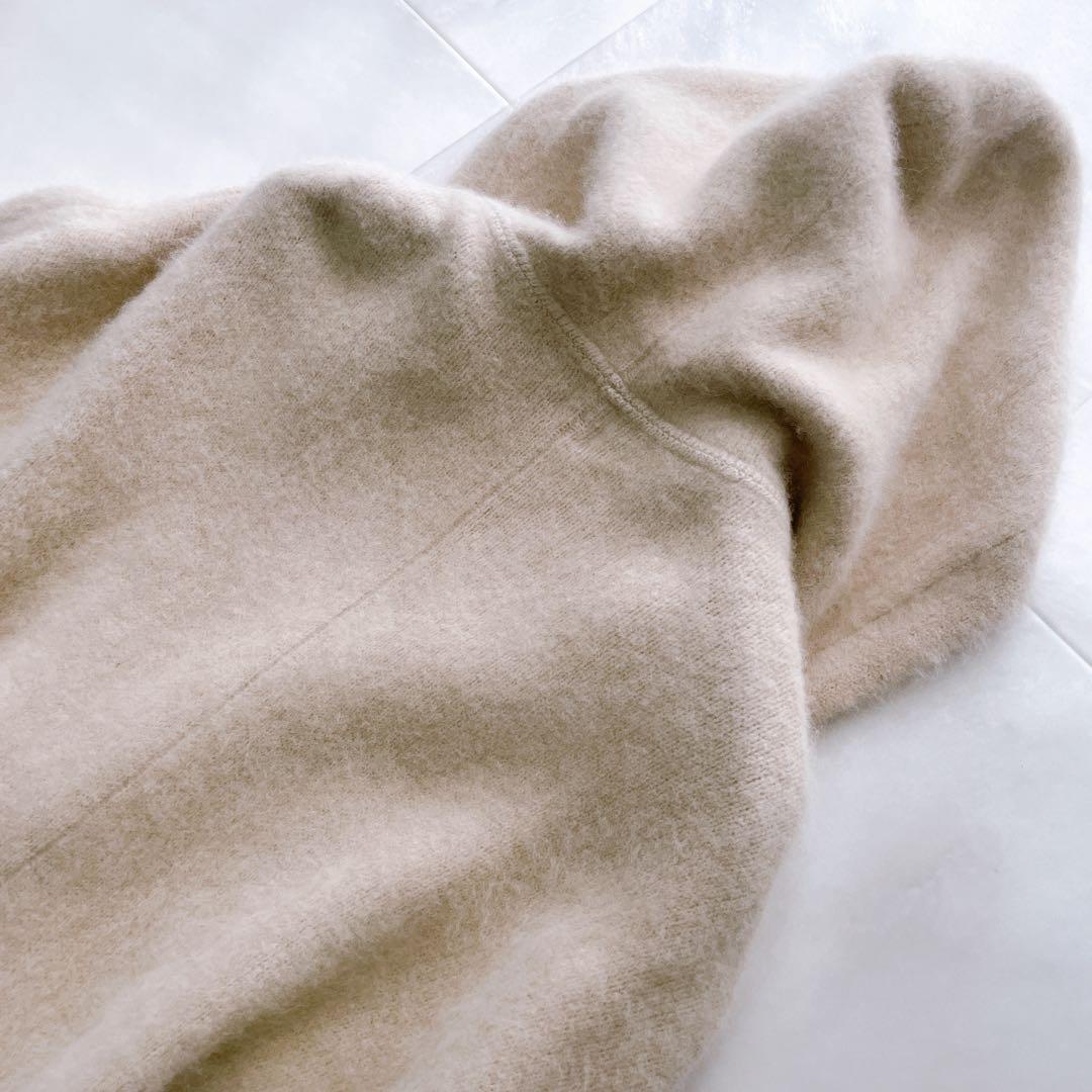 美品✨ロンハーマン ラクーンファー ポンチョ ケープ コート フード ベージュ