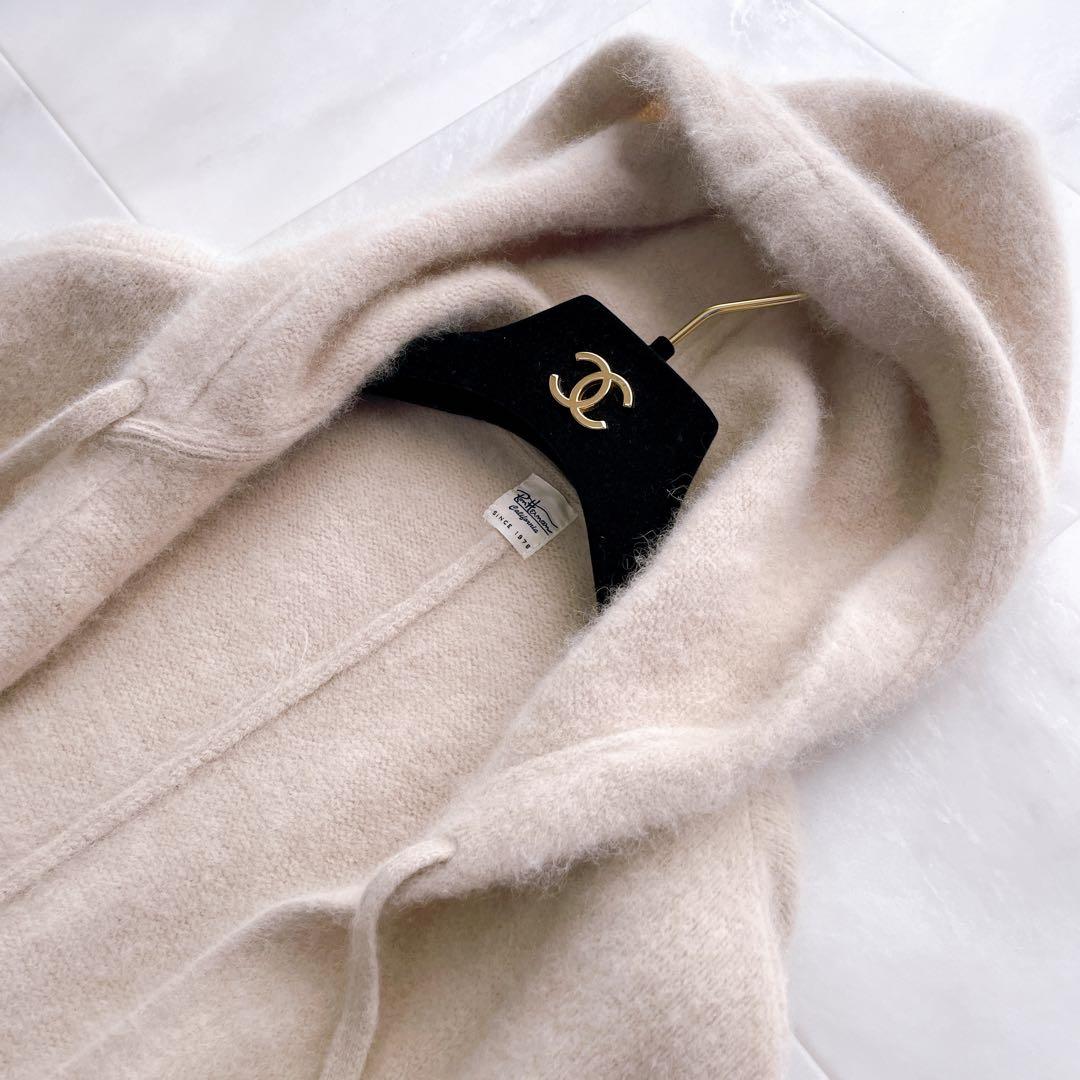 美品✨ロンハーマン ラクーンファー ポンチョ ケープ コート フード ベージュ