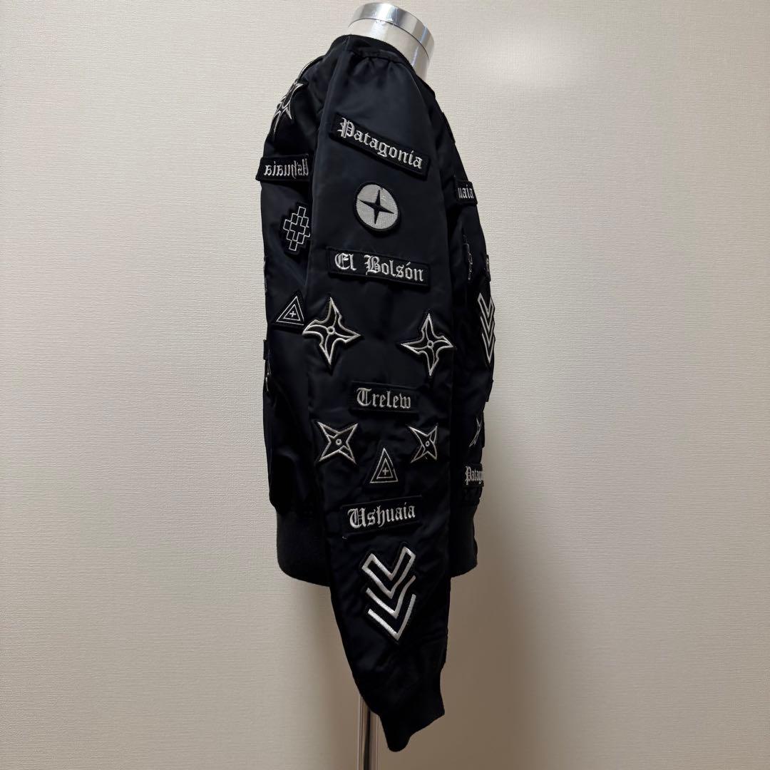 マルセロバーロン×アルファ　MA-1　ボンバージャケット　ワッペン　ブラック　L