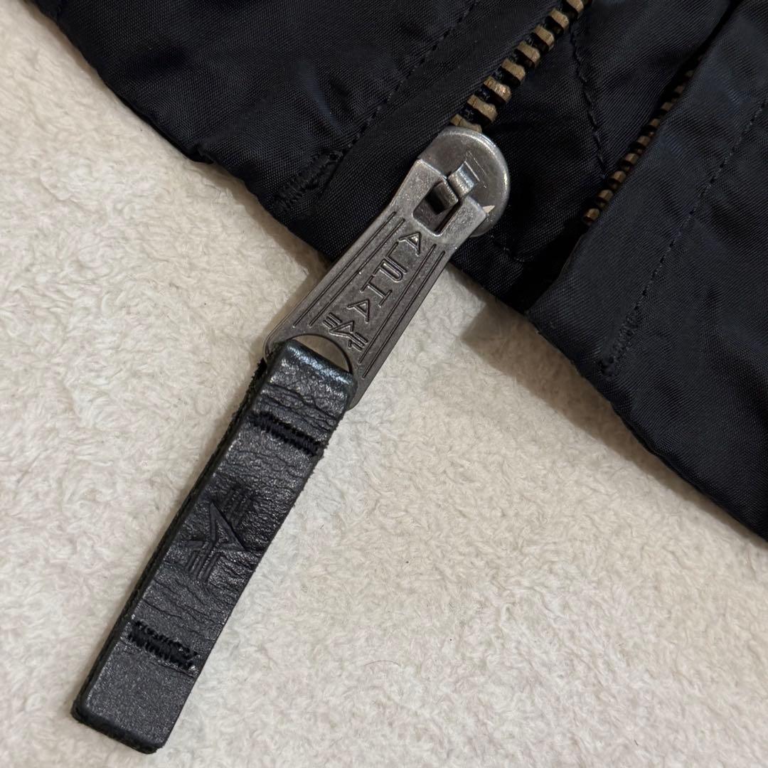 マルセロバーロン×アルファ　MA-1　ボンバージャケット　ワッペン　ブラック　L