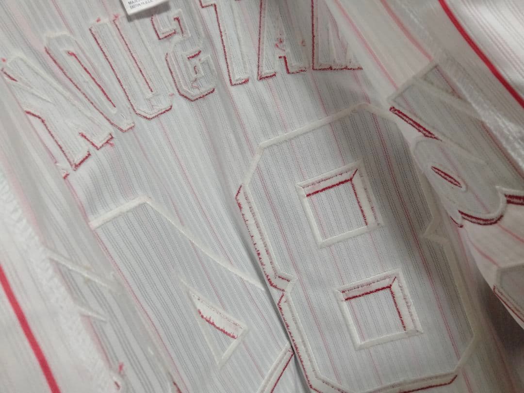 マジェスティック ヤクルト 松岡健一コーチ 2022サイン入り刺繍ユニフォーム