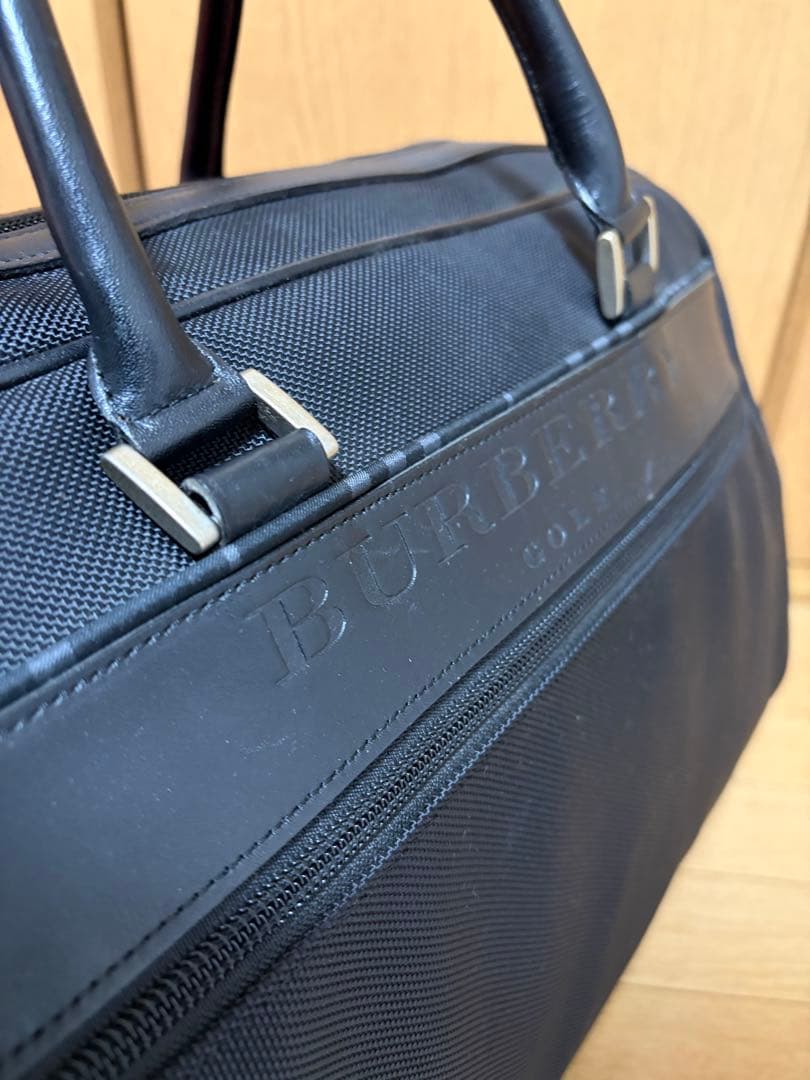 美品　BURBERRY バーバリー　ゴルフ用ボストンバッグ　大容量メンズブラック