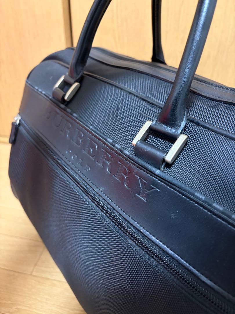 美品　BURBERRY バーバリー　ゴルフ用ボストンバッグ　大容量メンズブラック