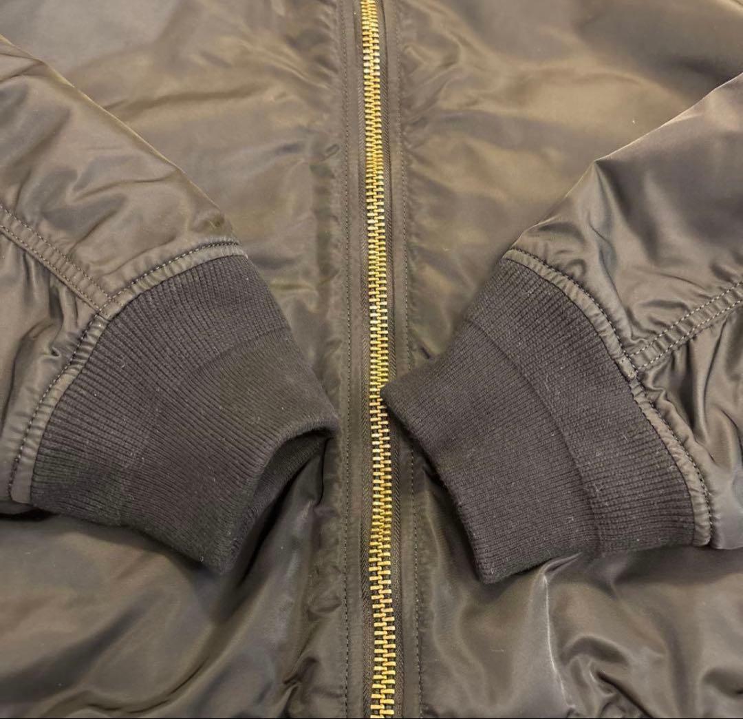 Supreme Hooded MA-1 ジャケット L 黒