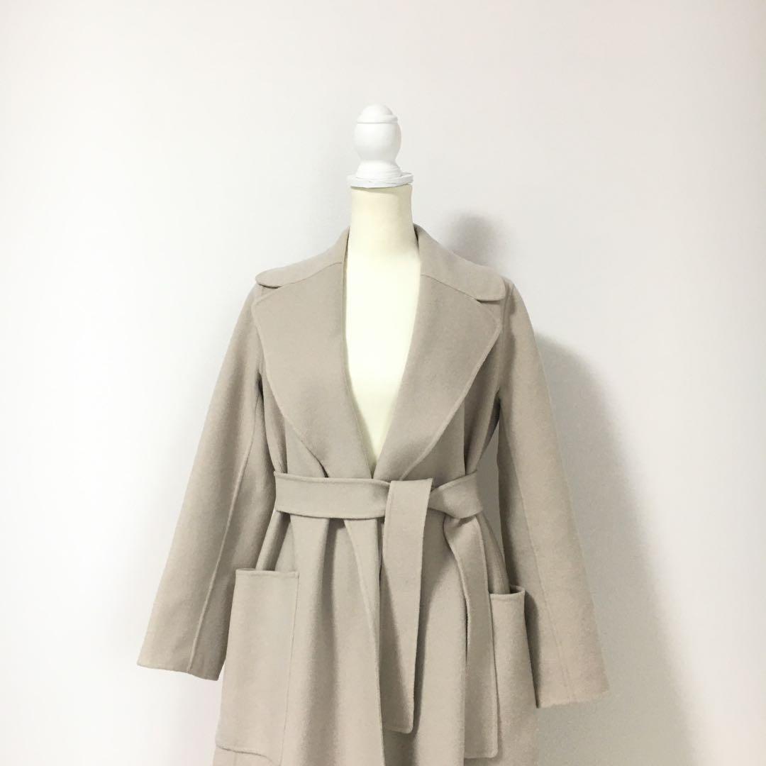 近年美品　MaxMara マックスマーラ　クチートアマーノ　ベルト　コート