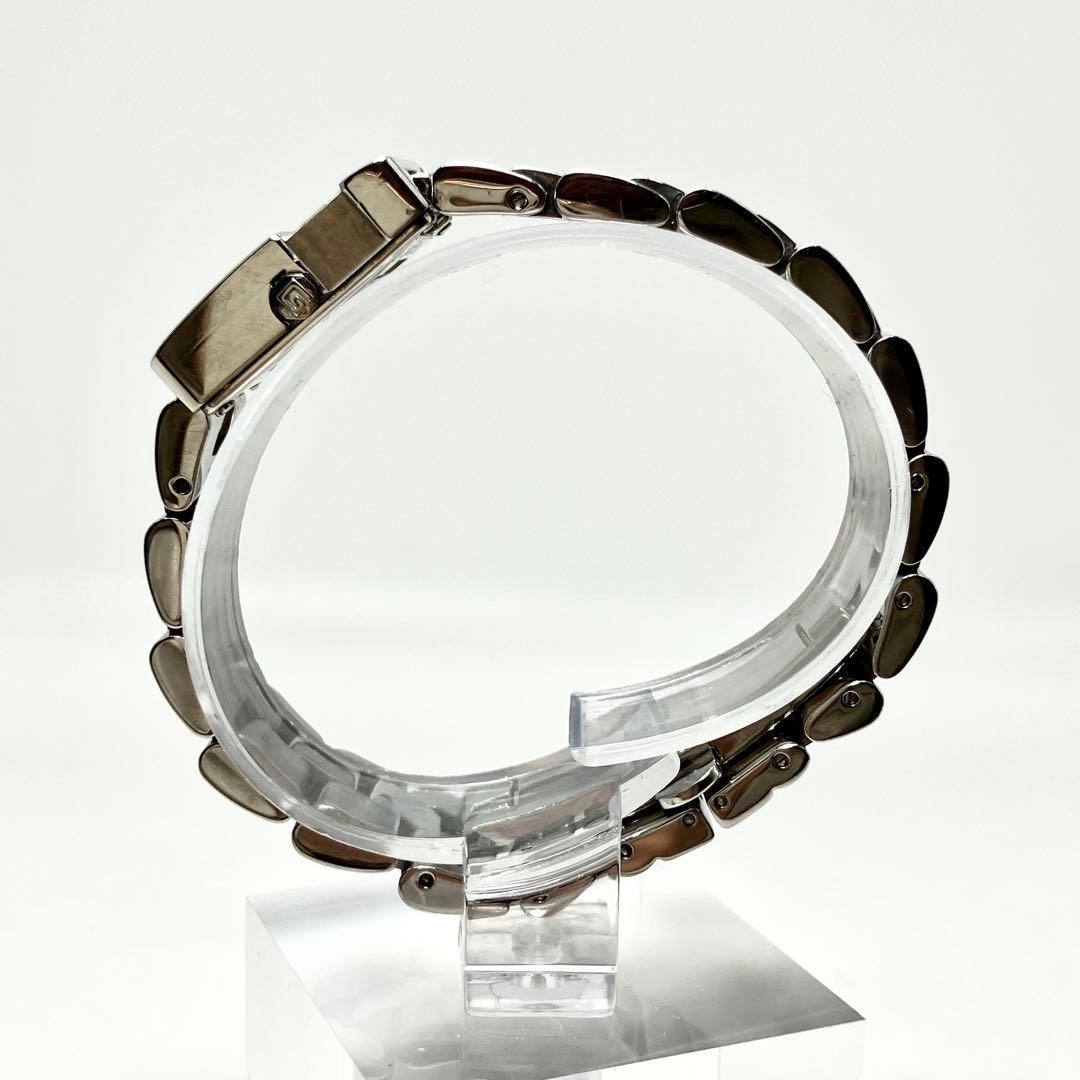 稼働 GUCCI グッチ 腕時計 3600J Gロゴ ベルト延長 シルバー 黒