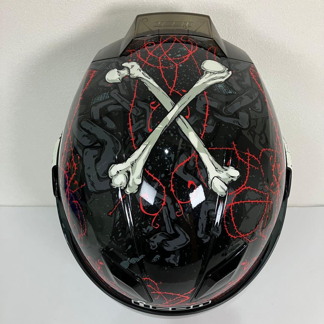 ICON AIRFLITE SKULL 18 フルフェイス ヘルメット 2XL