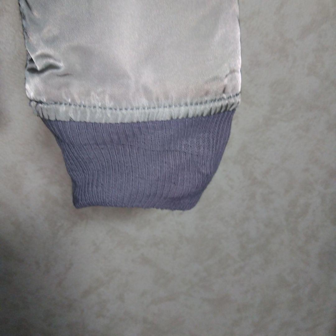 80s〜90s アルファ　MA-1 アメリカ製　シルバーグレー　サイズS