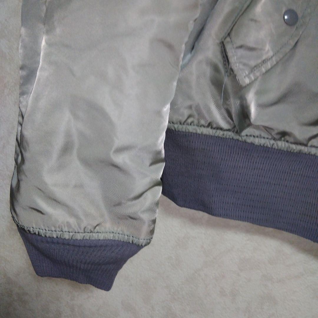 80s〜90s アルファ　MA-1 アメリカ製　シルバーグレー　サイズS