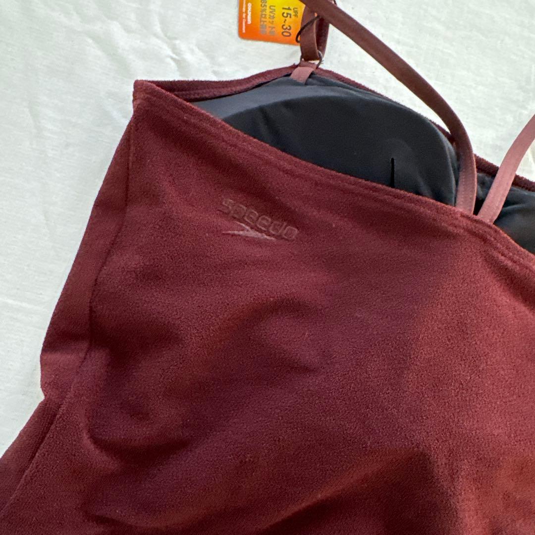 speedo スイムウェア　水着　上下　M トリュフ　ボルドー　UV セパレート