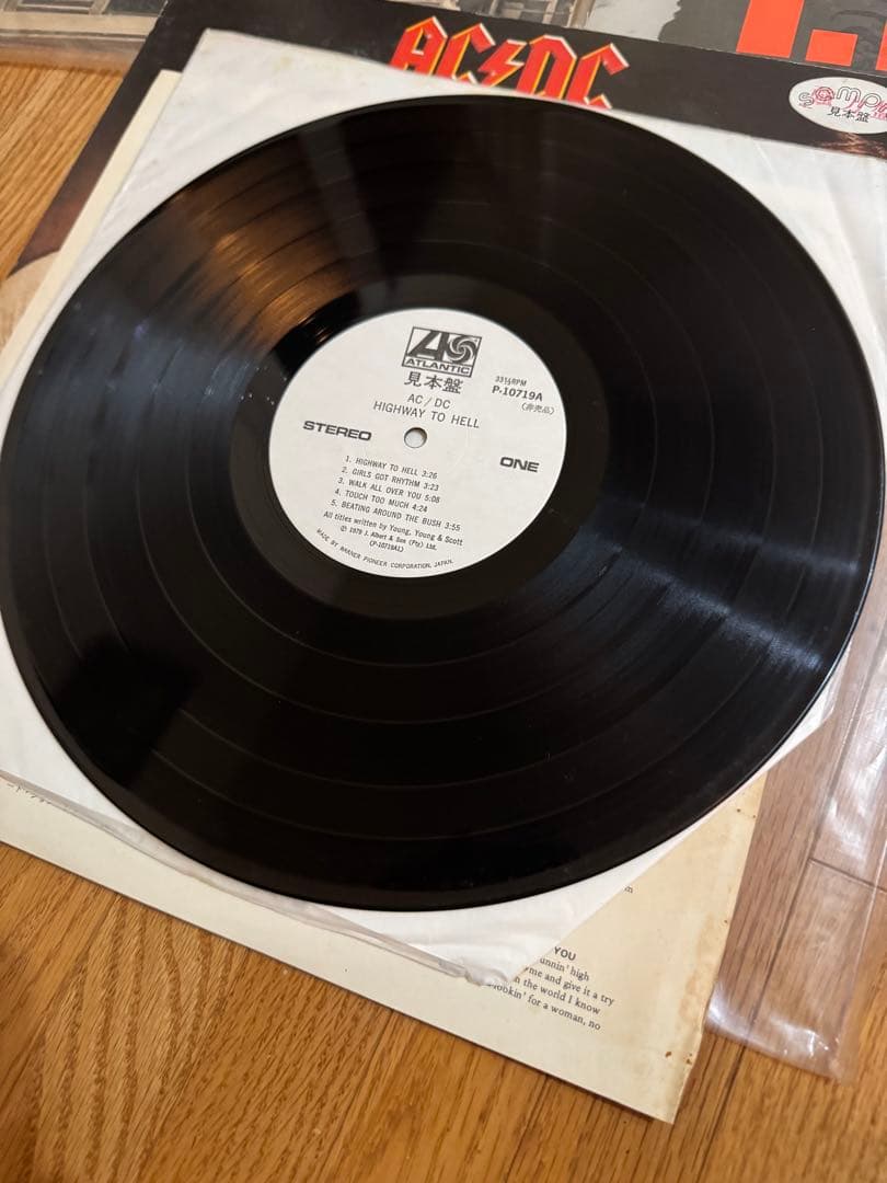 見本盤 AC/DC 地獄のハイウェイ レコード