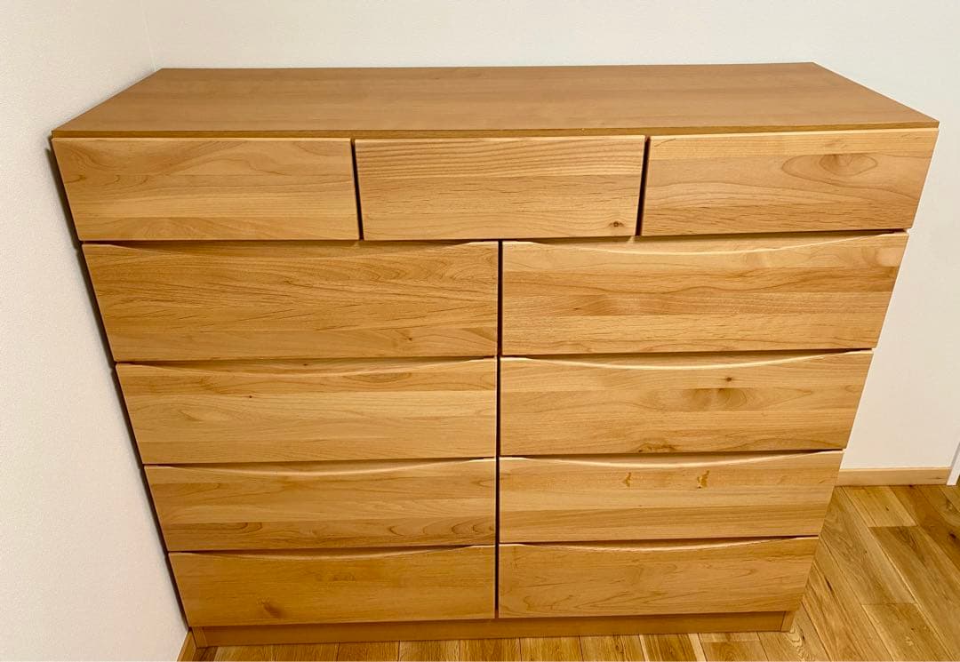 チェスト　天然木アルダー材　ベルメゾン