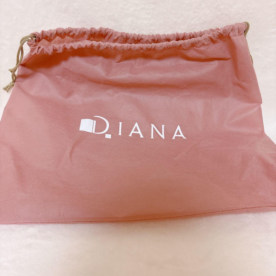 DIANA フリル かごバッグ ホワイト