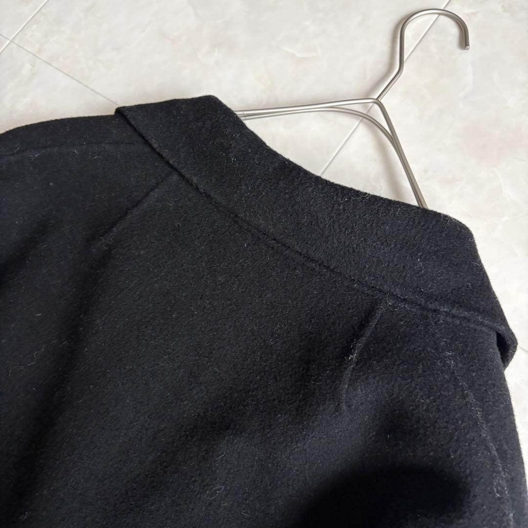 cizatto Wool Gown Coat 黒 フリー ベルト付 ロングコート