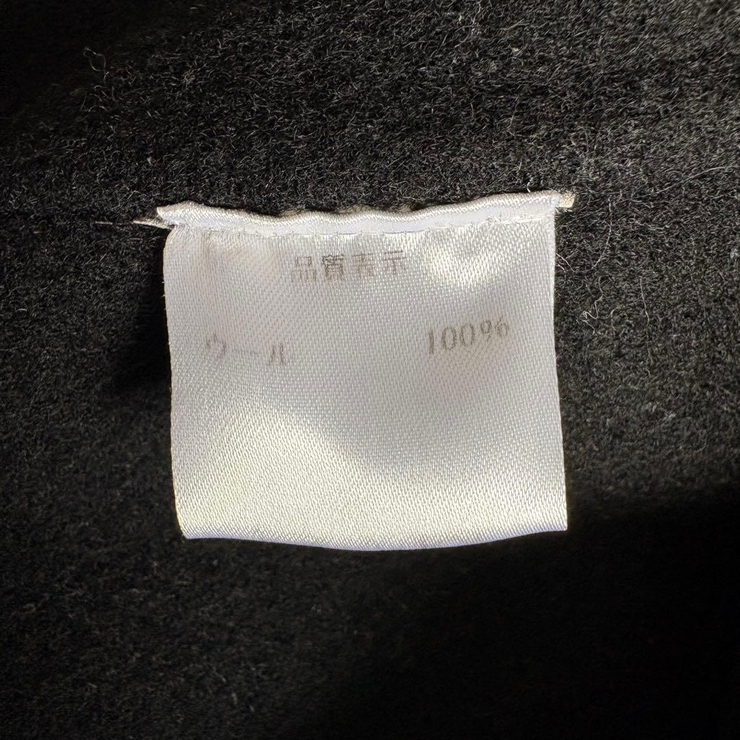 cizatto Wool Gown Coat 黒 フリー ベルト付 ロングコート