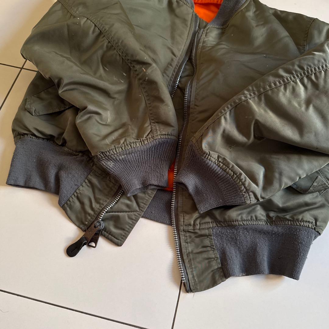 雰囲気◎ 90's ALPHA INDUSTRIES MA-1 ミディアム