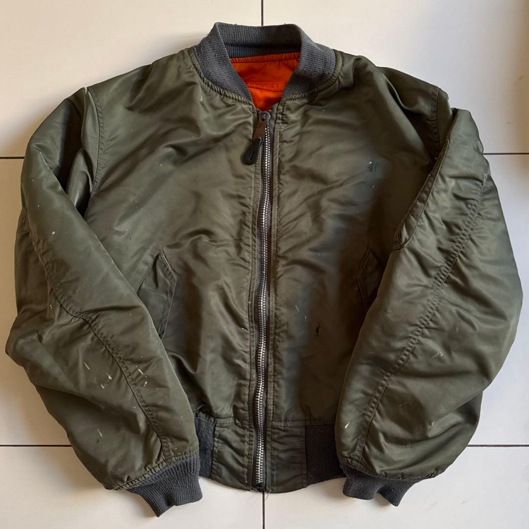 雰囲気◎ 90's ALPHA INDUSTRIES MA-1 ミディアム