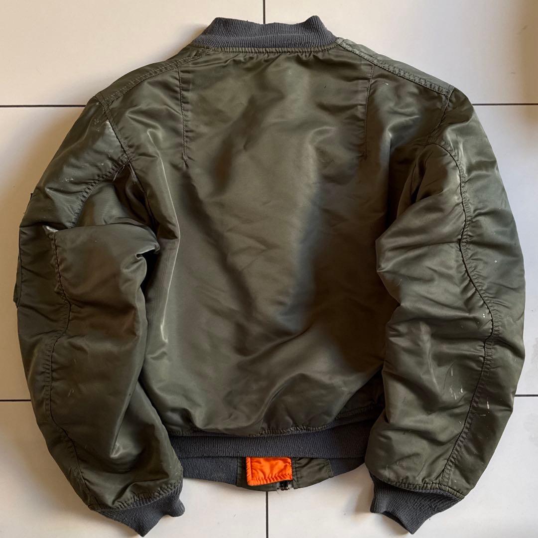 雰囲気◎ 90's ALPHA INDUSTRIES MA-1 ミディアム