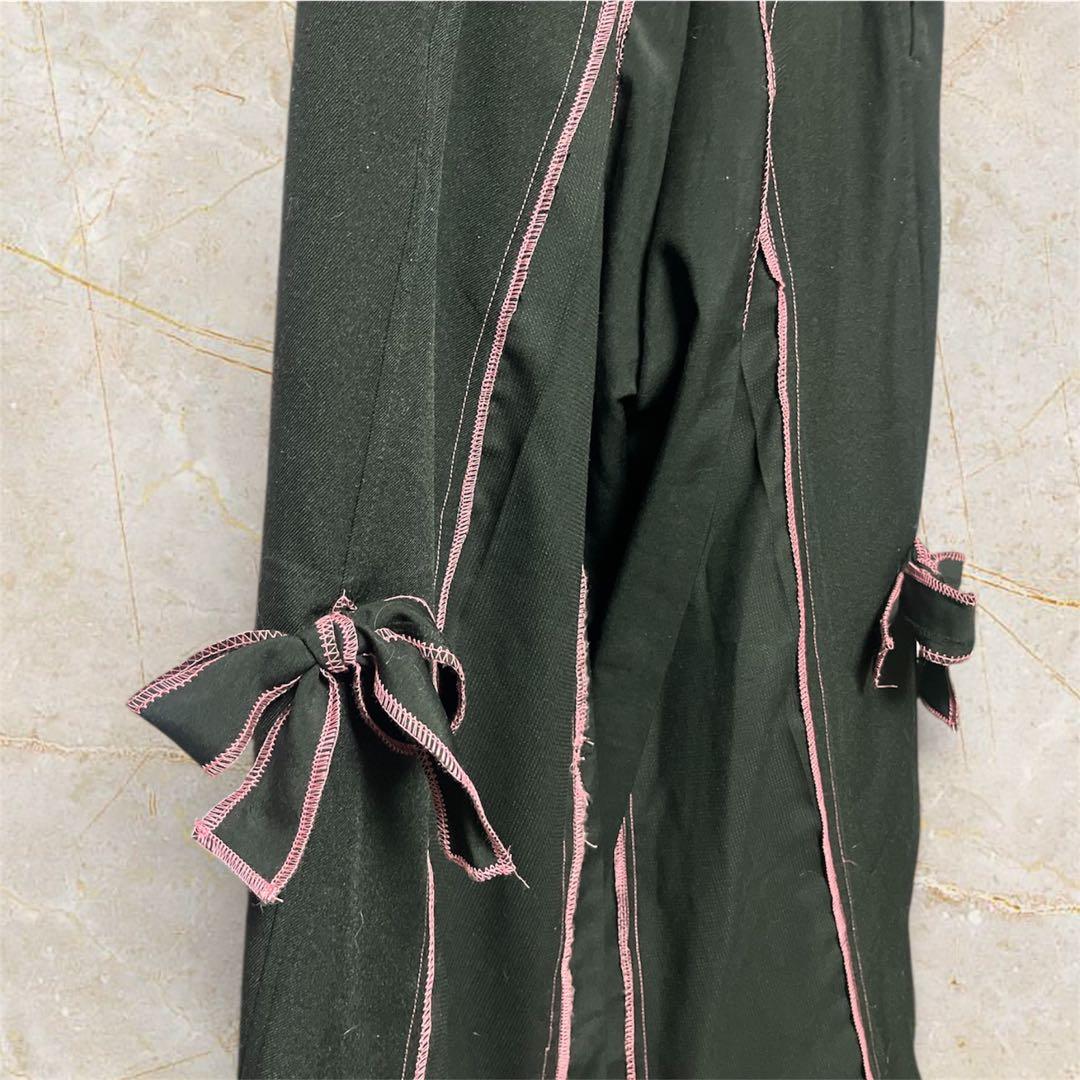 リメイク ピンクリボン テーラードジャケット 袴スラックス セットアップ