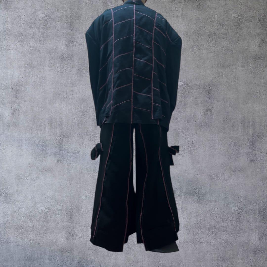 リメイク ピンクリボン テーラードジャケット 袴スラックス セットアップ