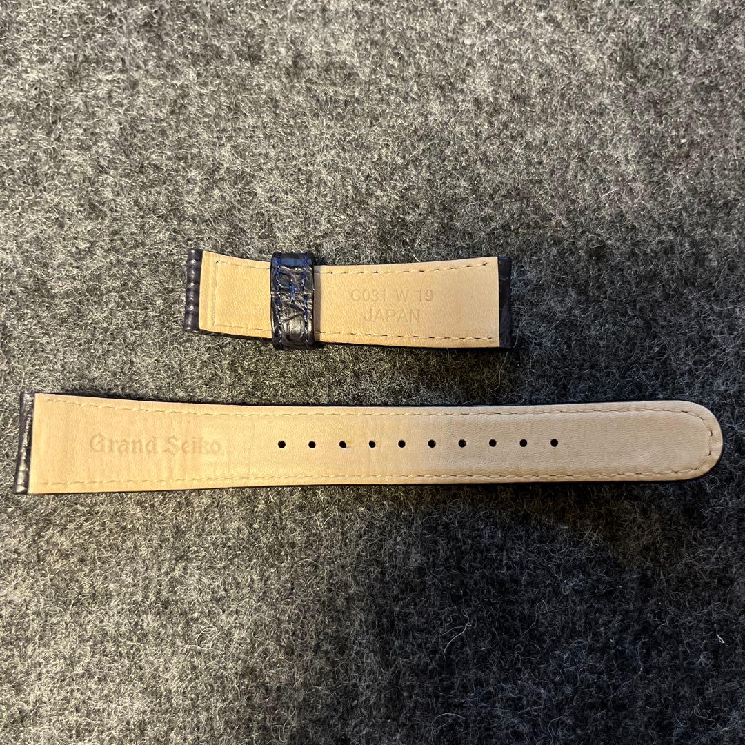 Grand Seiko クロコダイルレザーベルト 19mm(ほぼ未使用)