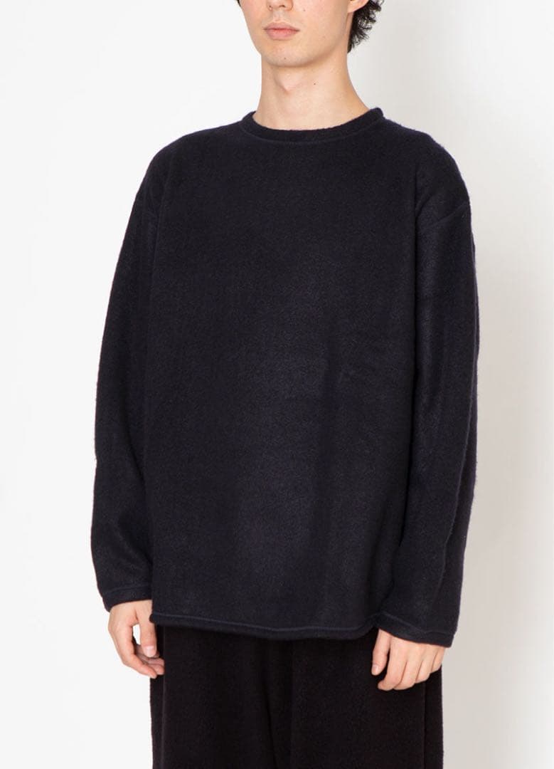 COMOLI シルクフリース 長袖クルー　サイズ3