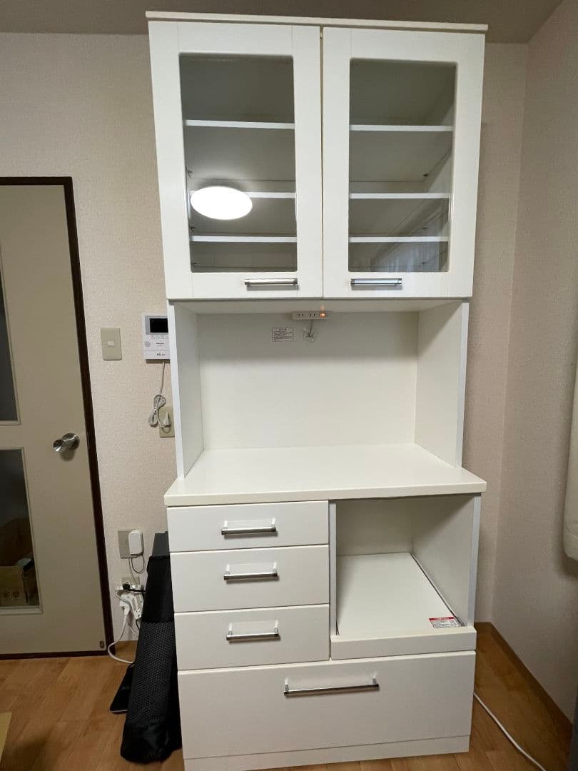 ニトリ　キッチンボード　食器棚　レンジボード　カップボード