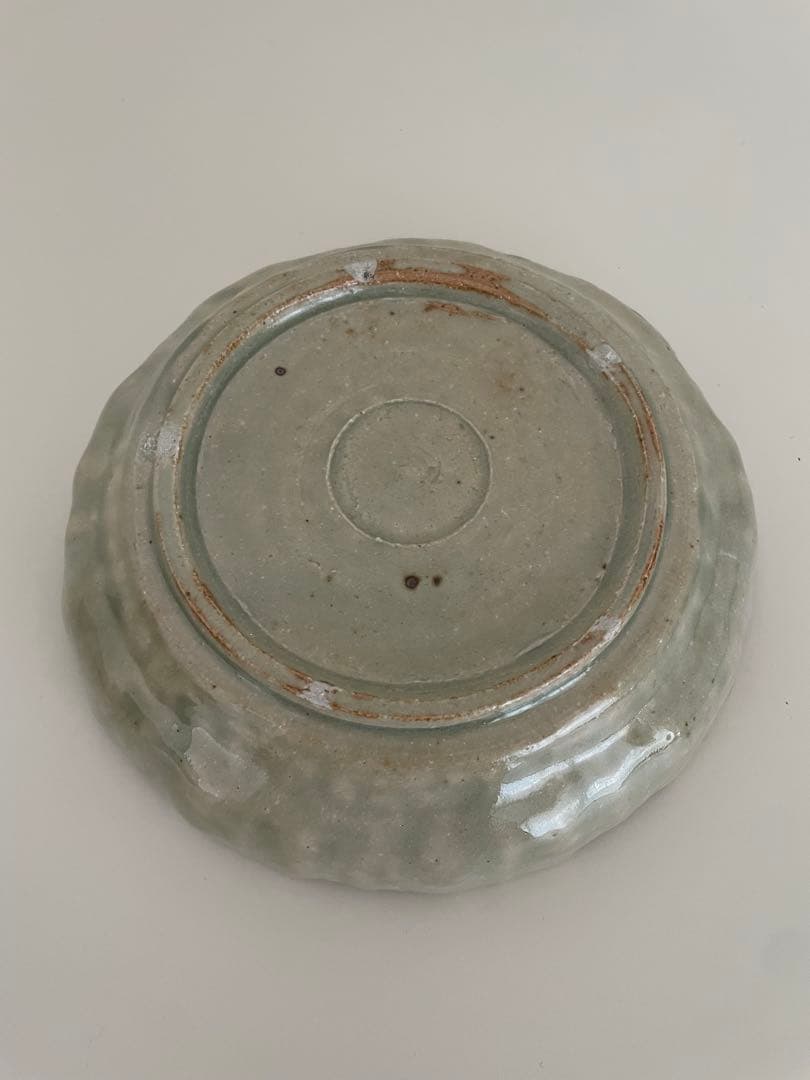 おまとめ: 新品未使用　日高伸治作　中皿2枚セット＋輪花小皿