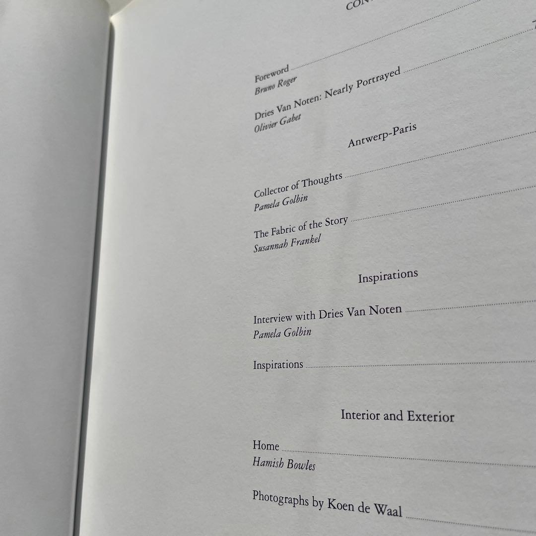 写真集「DRIES VAN NOTEN（ドリス・ヴァンノッテン）ファッション