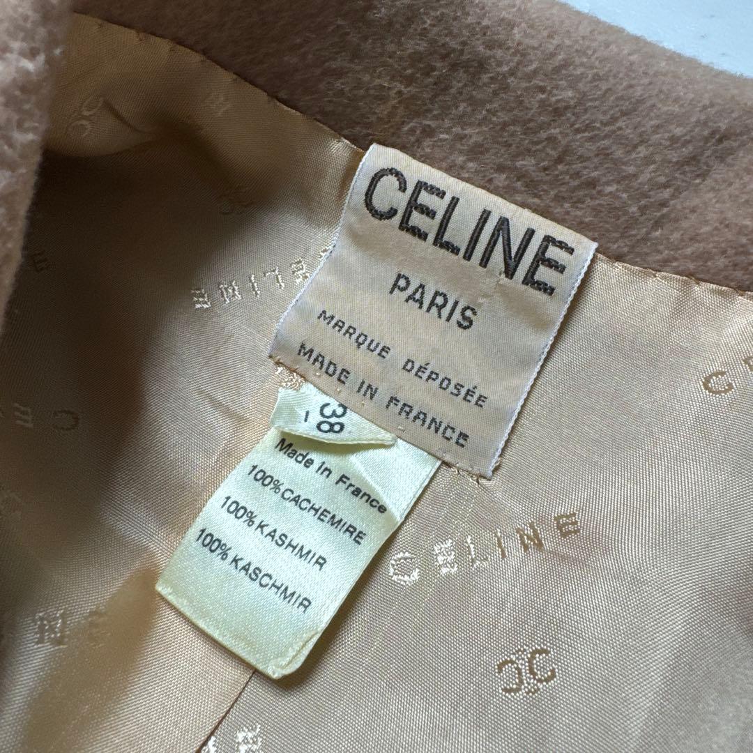 CELINE フランス製 カシミヤ テーラードジャケット 38