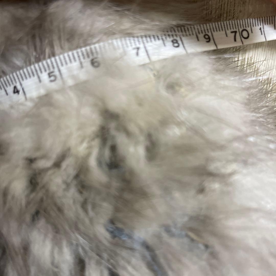 シルバー襟付きミンクファーコート