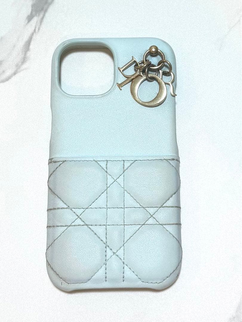 【最終値下げ】Christian Dior iPhoneケース ライトブルー