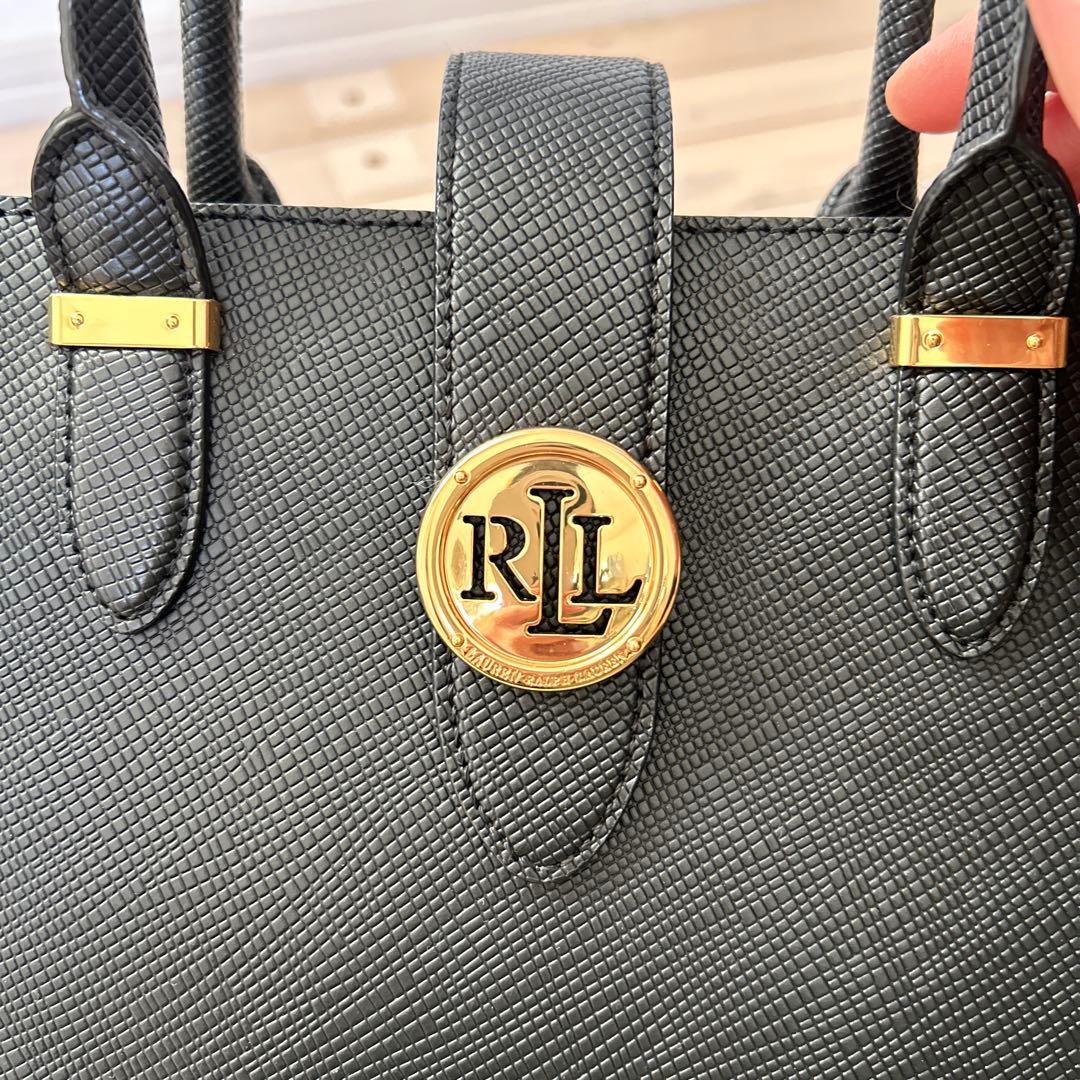 ローレンラルフローレン☆2ウェイレザーショルダーバッグ