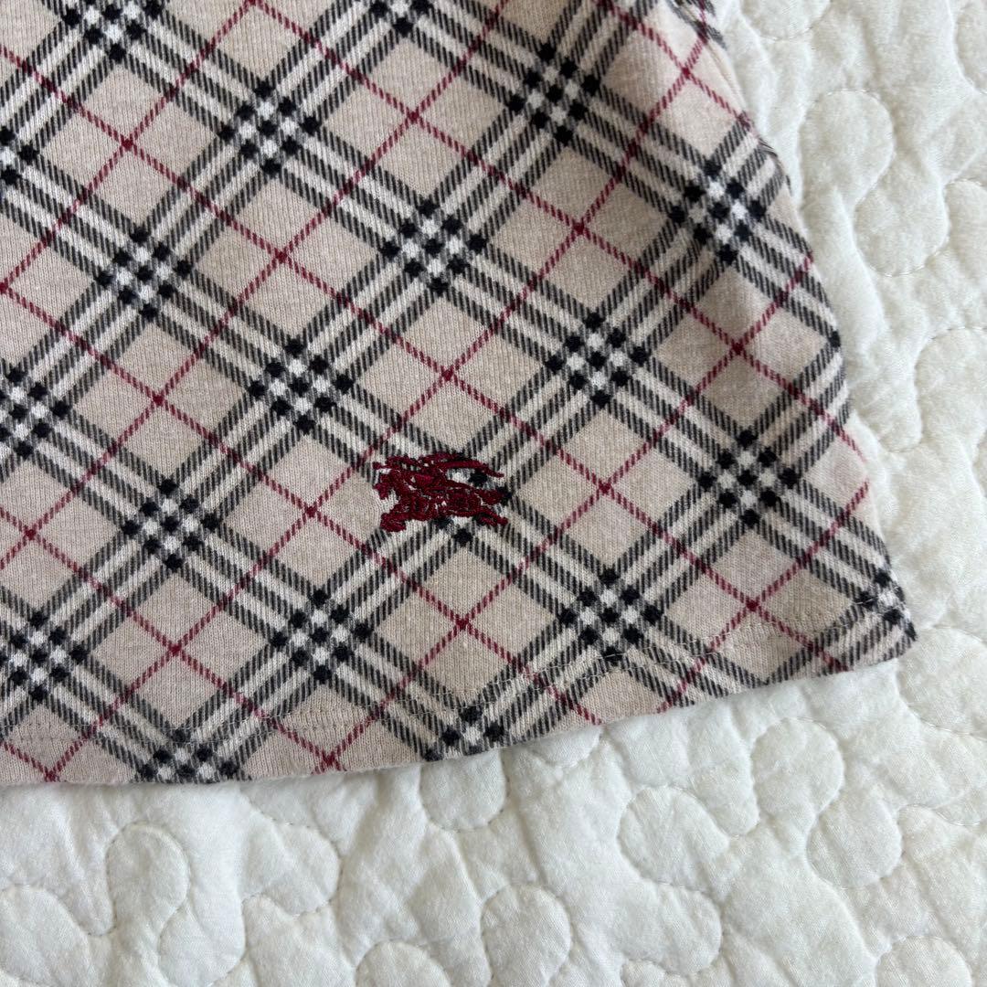 y2k バーバリー　ブルーレーベル　ノバチェック　リボン　タンクトップ M