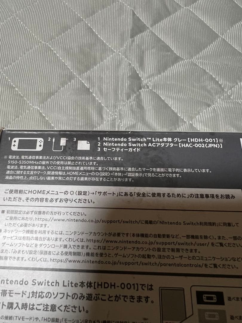 Nintendo Switch Lite グレー新品未使用