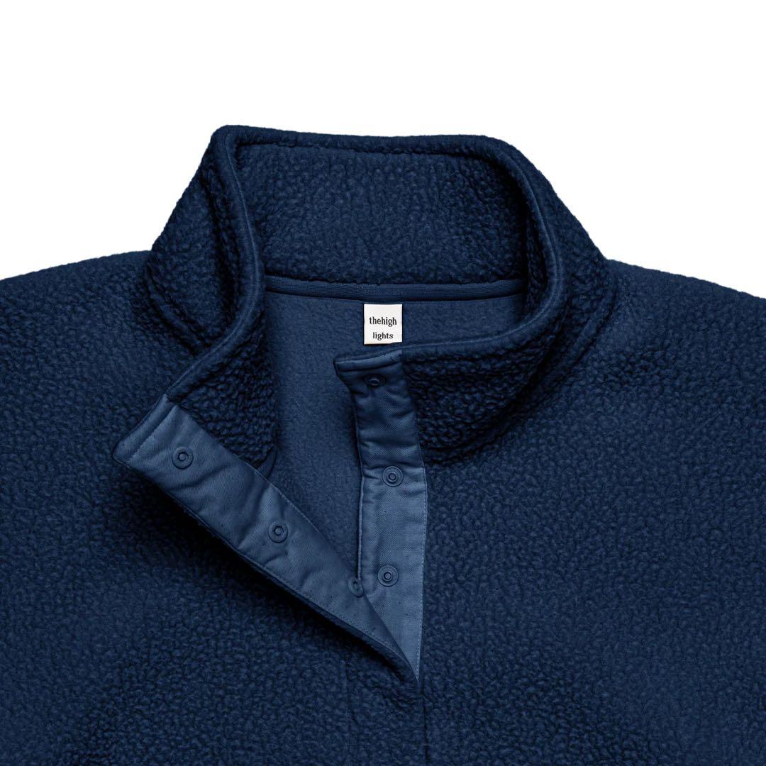 トップス thehighlights boa'fleece'set-upnavy