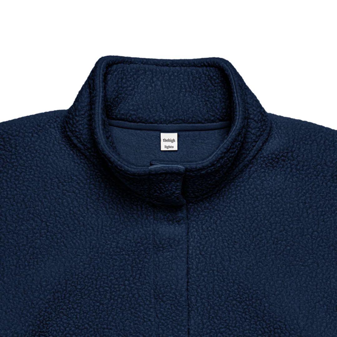 トップス thehighlights boa'fleece'set-upnavy