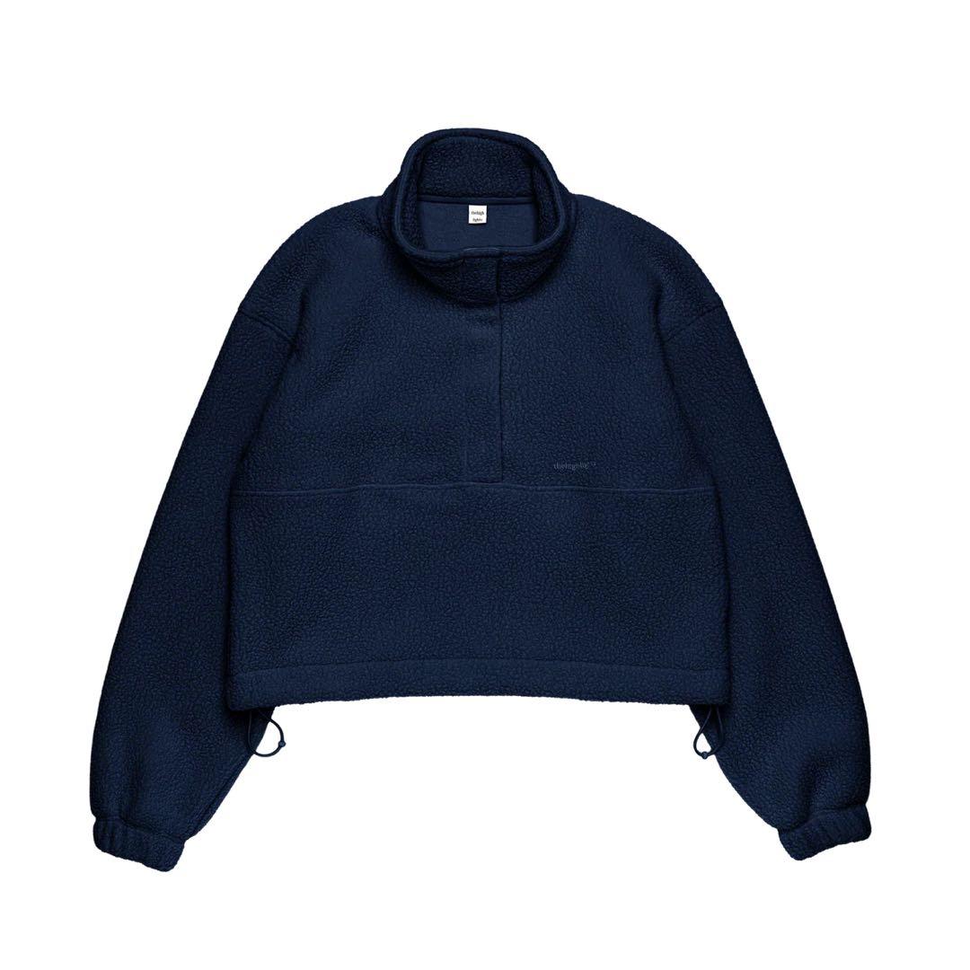 トップス thehighlights boa'fleece'set-upnavy