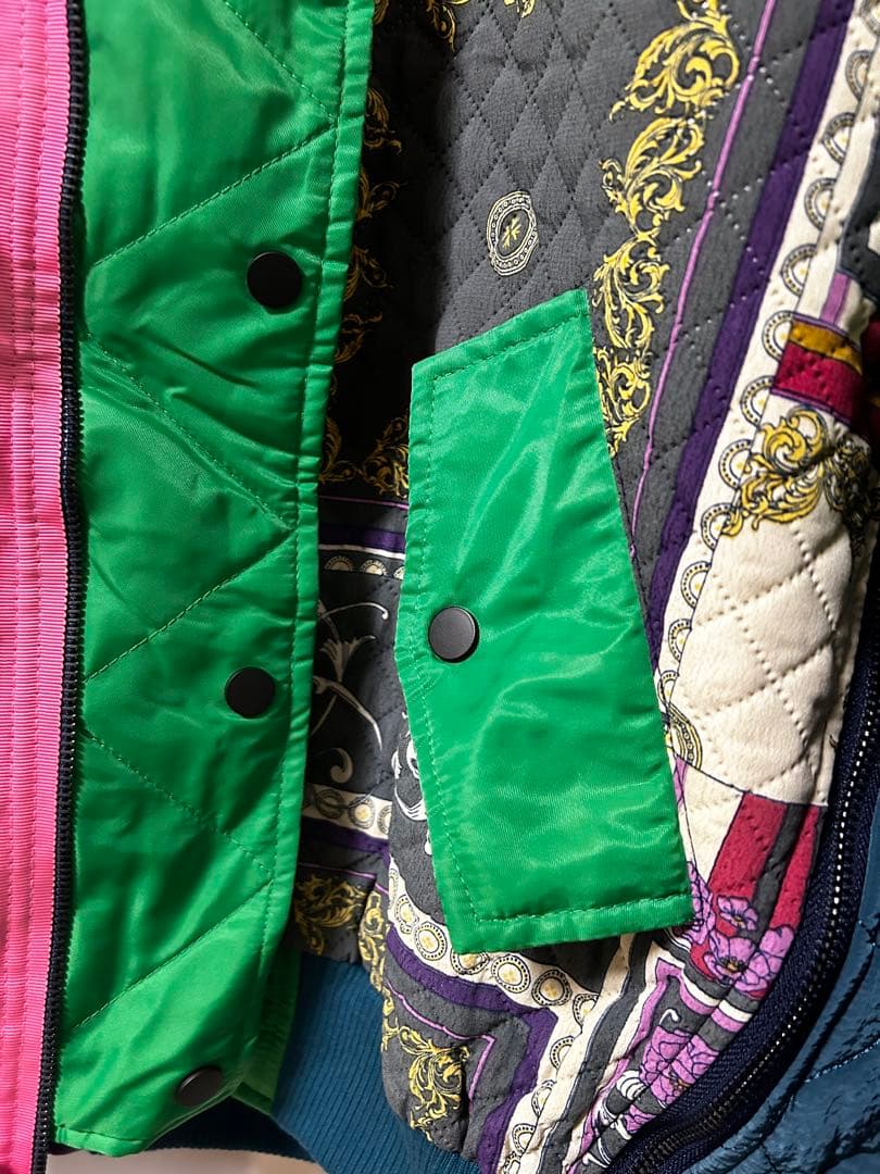 安達祐実さん着用　ELF SACK カラフルキルティングジャケット　パッチワーク