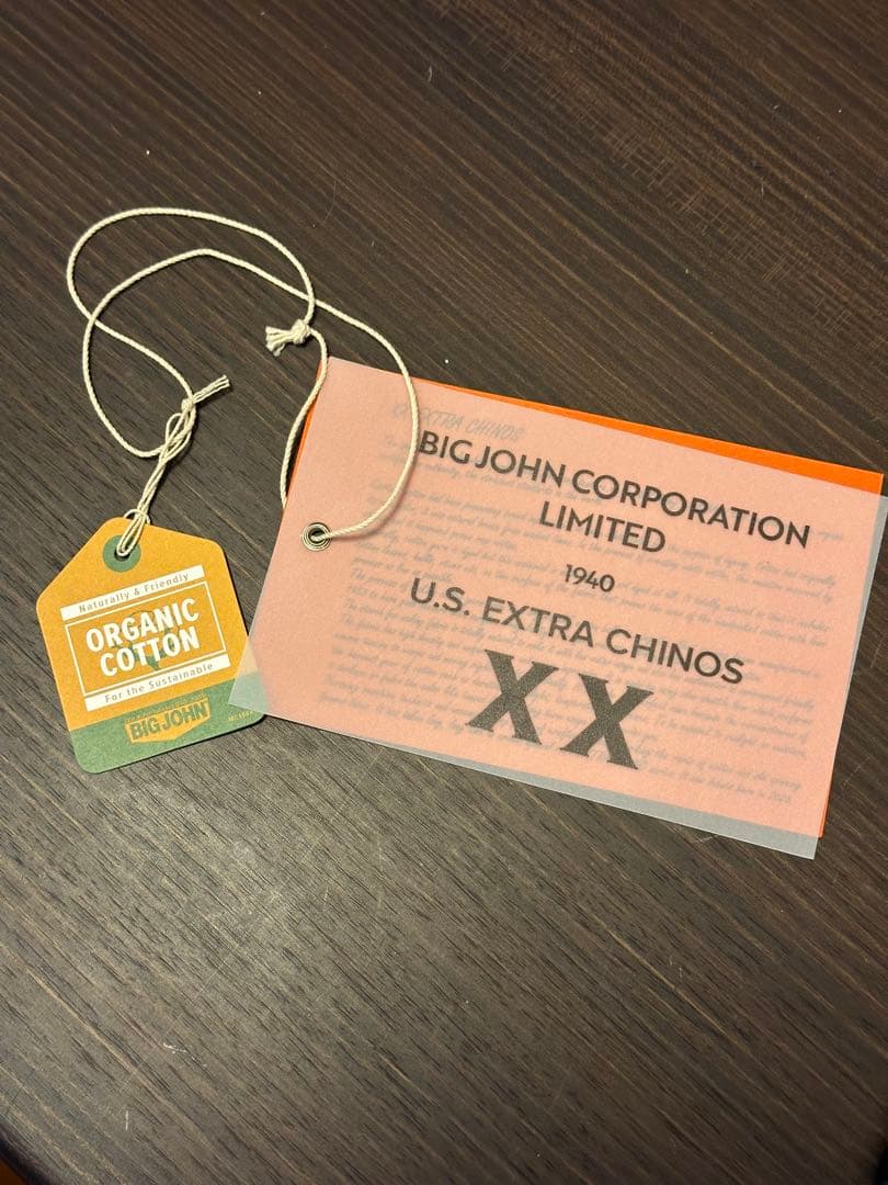 裾上げナシ BIGJOHN エクストラチノ XX804 W32