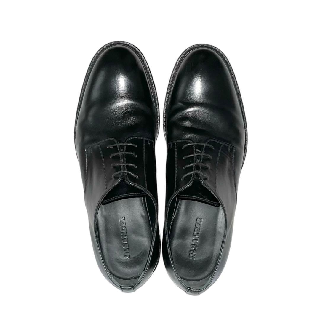 【美品】◾️ジルサンダー◾️ドレスシューズ◾️プレーントゥ◾️レザー◾️ブラック