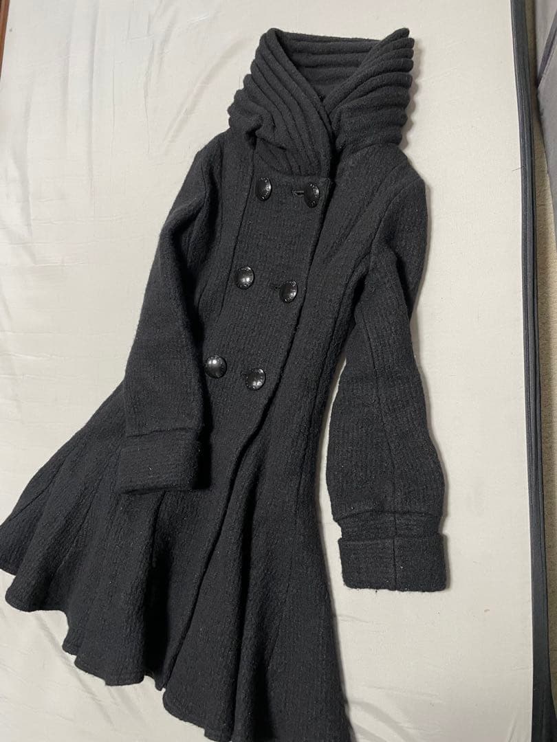 エポカ ダブルブレストコート ブラック