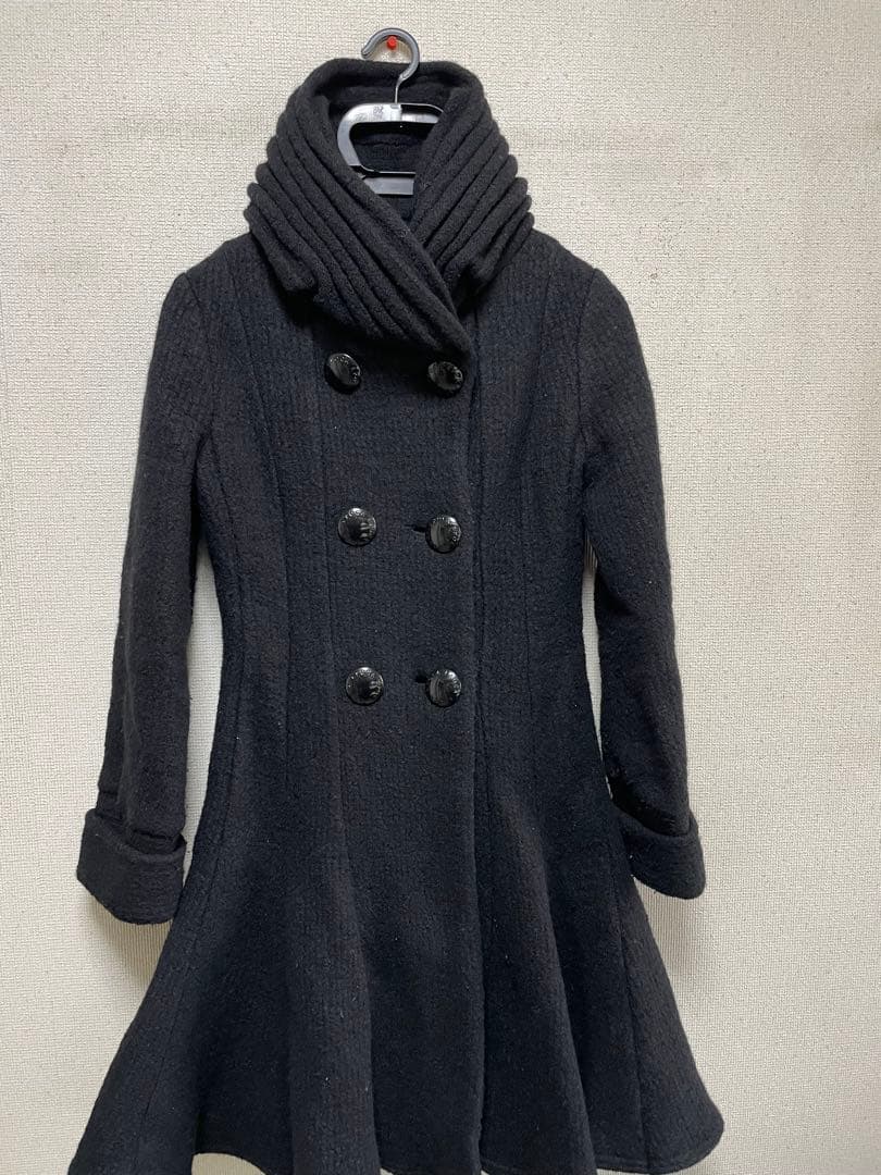 エポカ ダブルブレストコート ブラック