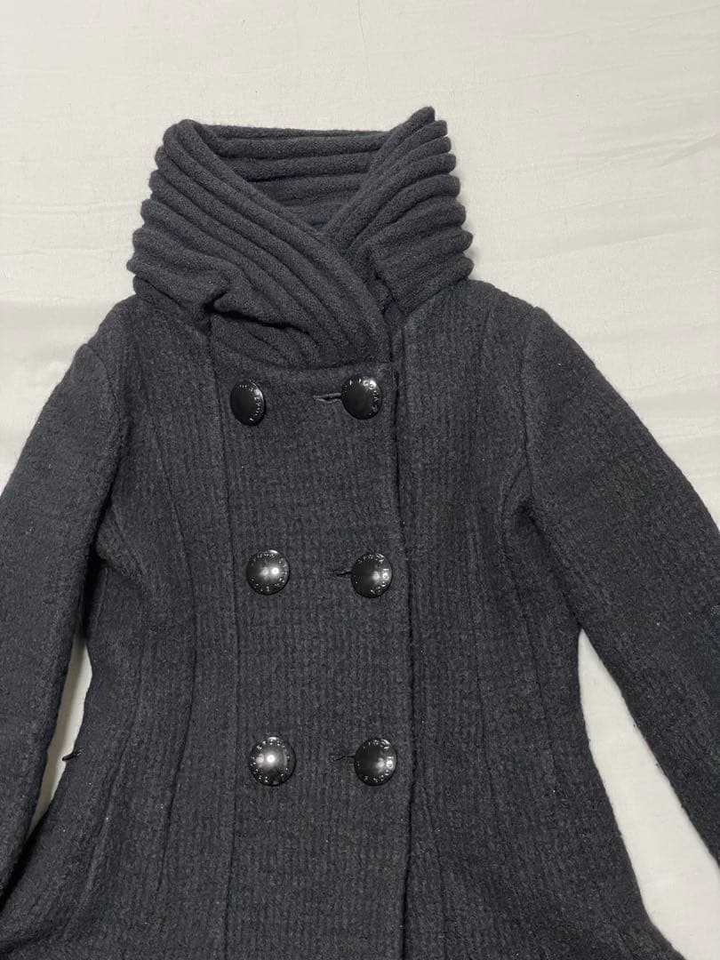 エポカ ダブルブレストコート ブラック