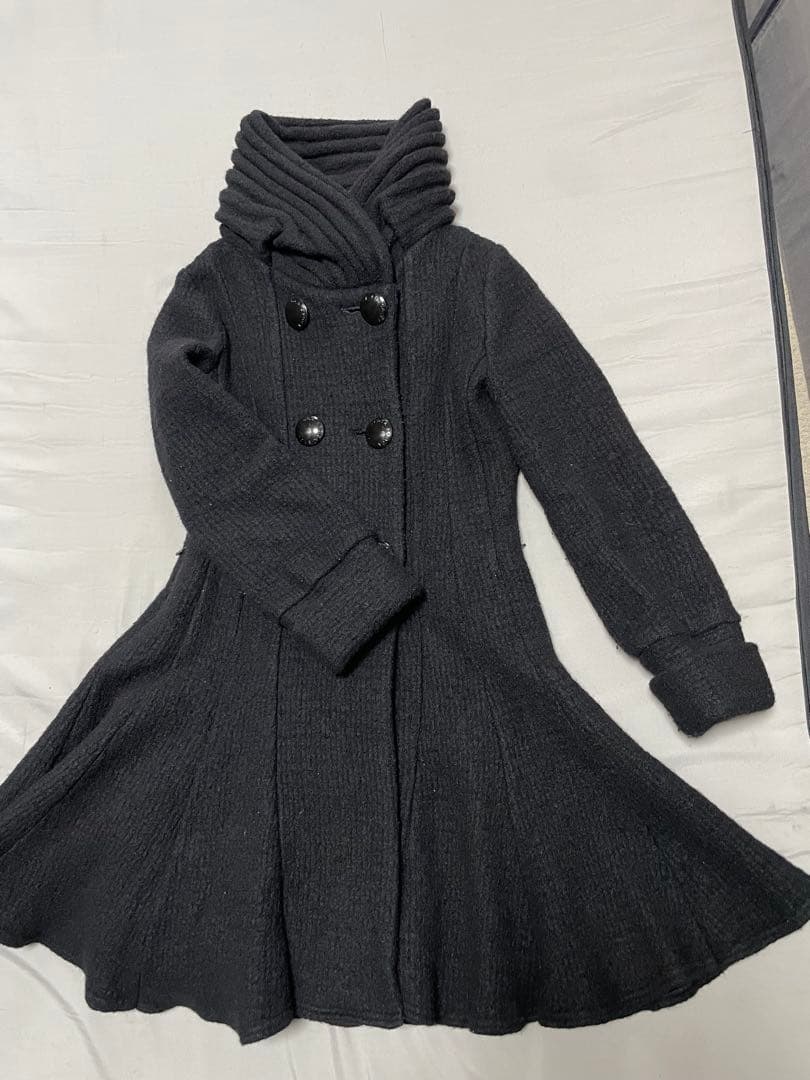 エポカ ダブルブレストコート ブラック