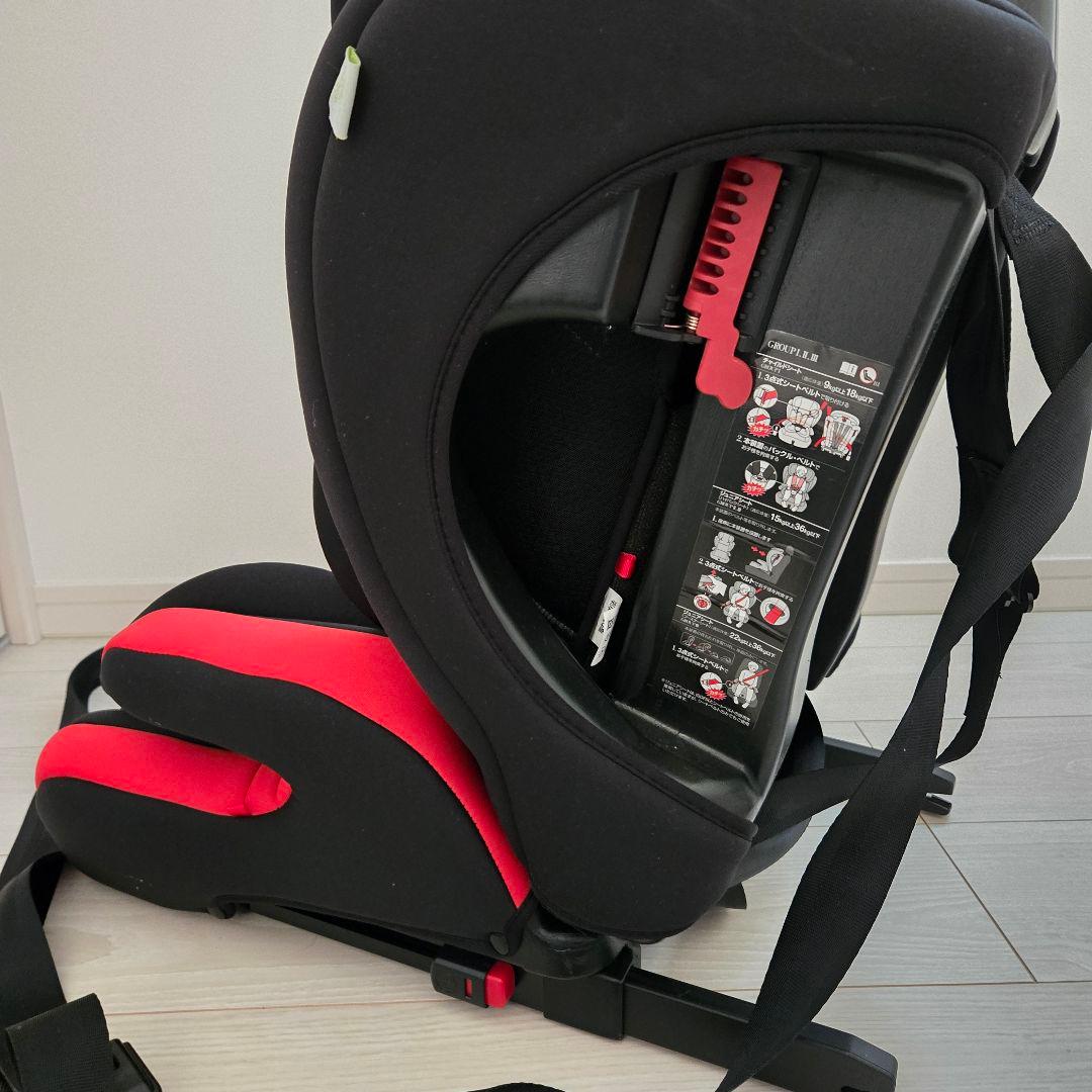 ディズニーハーネスジュニアFIX ミッキーマウス ISOFIX ジュニアシート
